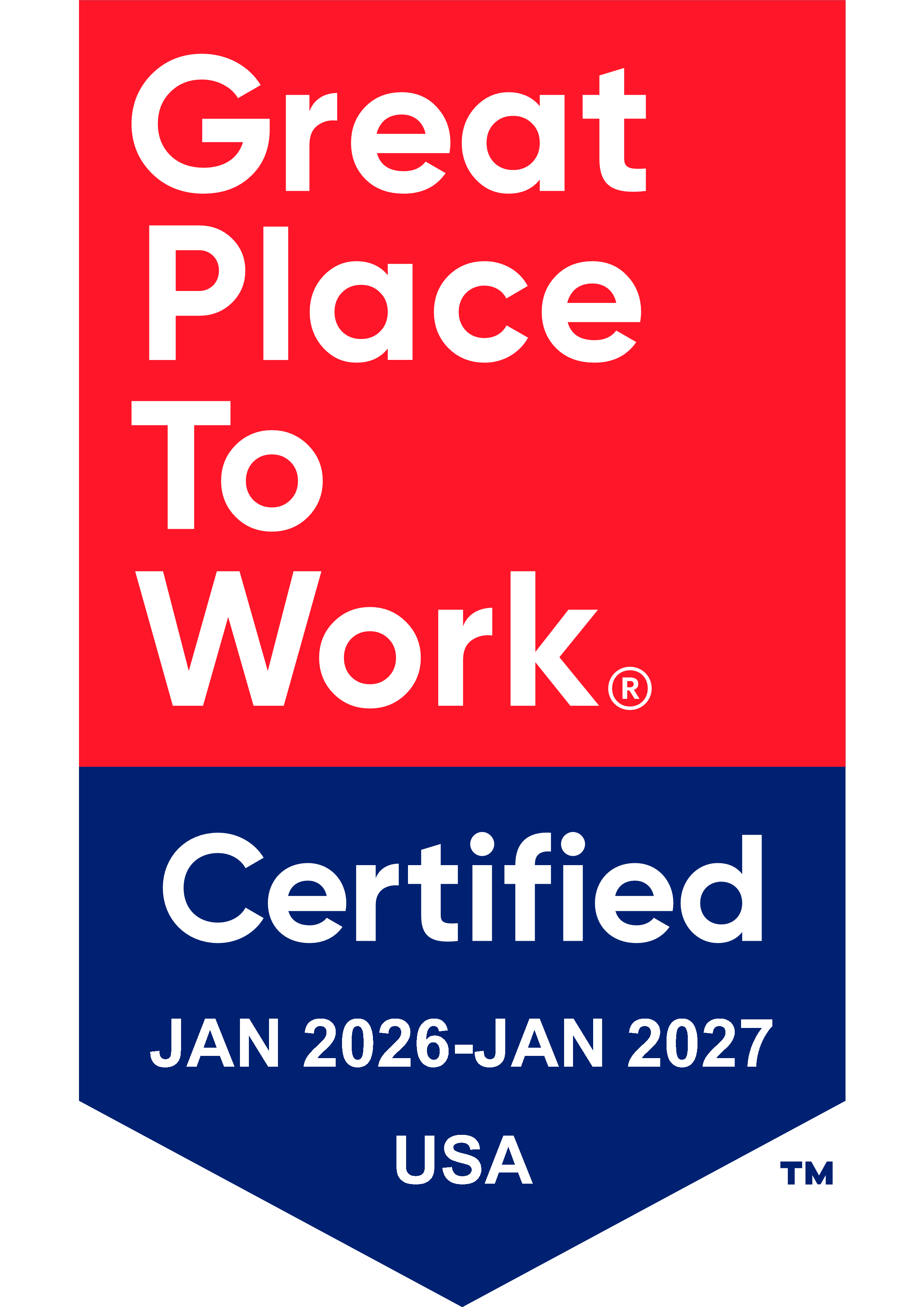 Great Place To Work Badge.